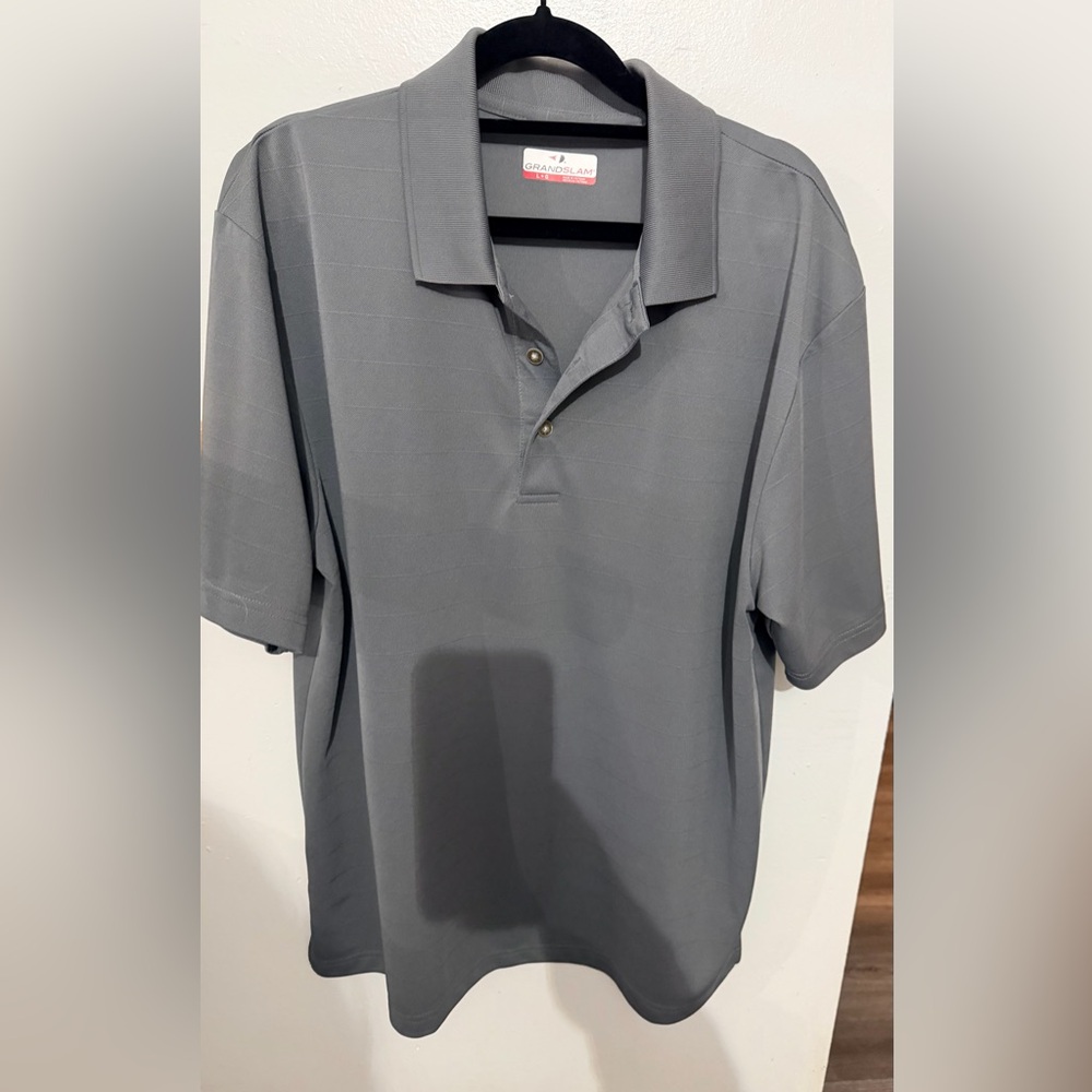 Grand Slam Men's Charcoal Polo Shirt